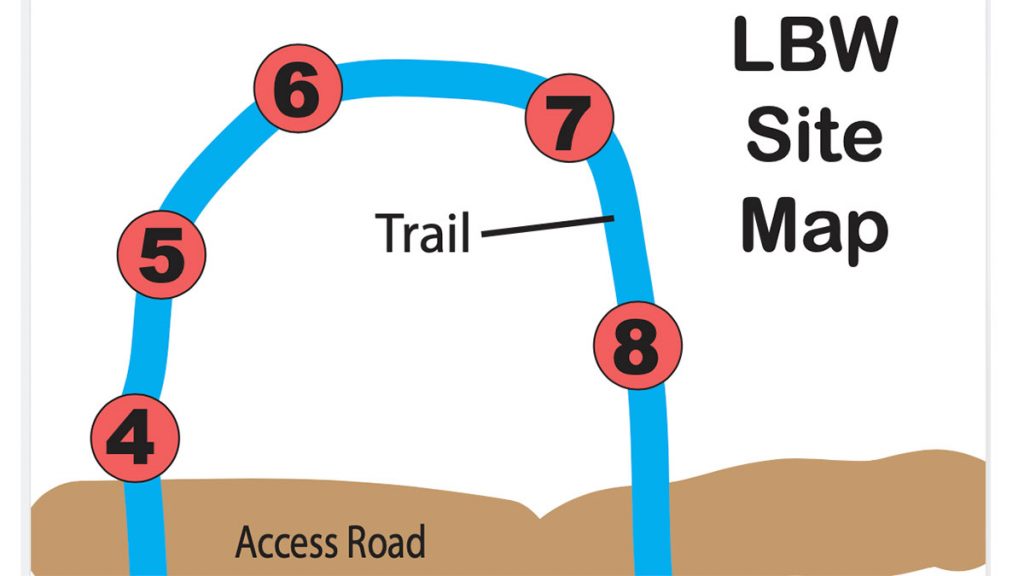 A partial document showing the site map for the tour.